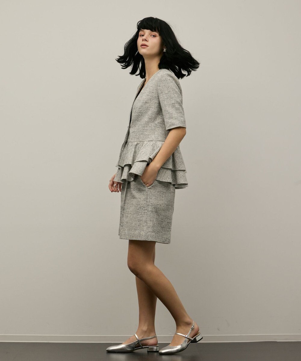 GRACE CONTINENTAL ツイードタックショートパンツ 