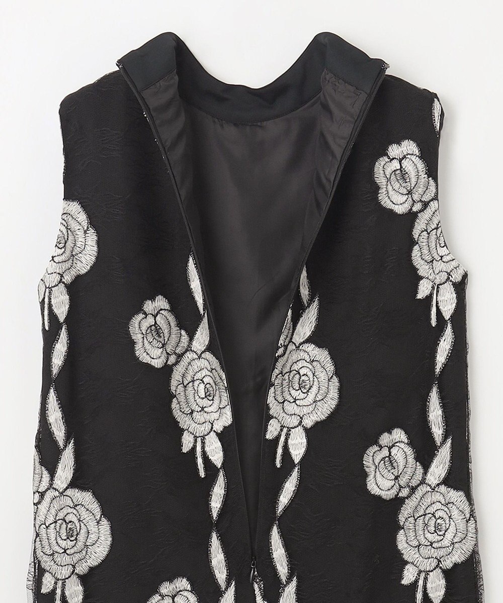 GRACE CONTINENTAL ハイネック刺繍ワンピース 