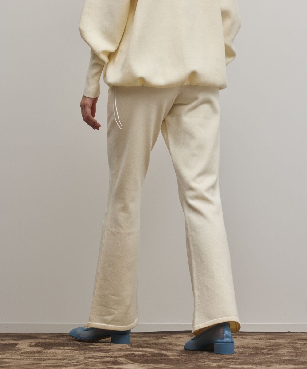 GRACE CONTINENTAL スウェットライクニットパンツ 