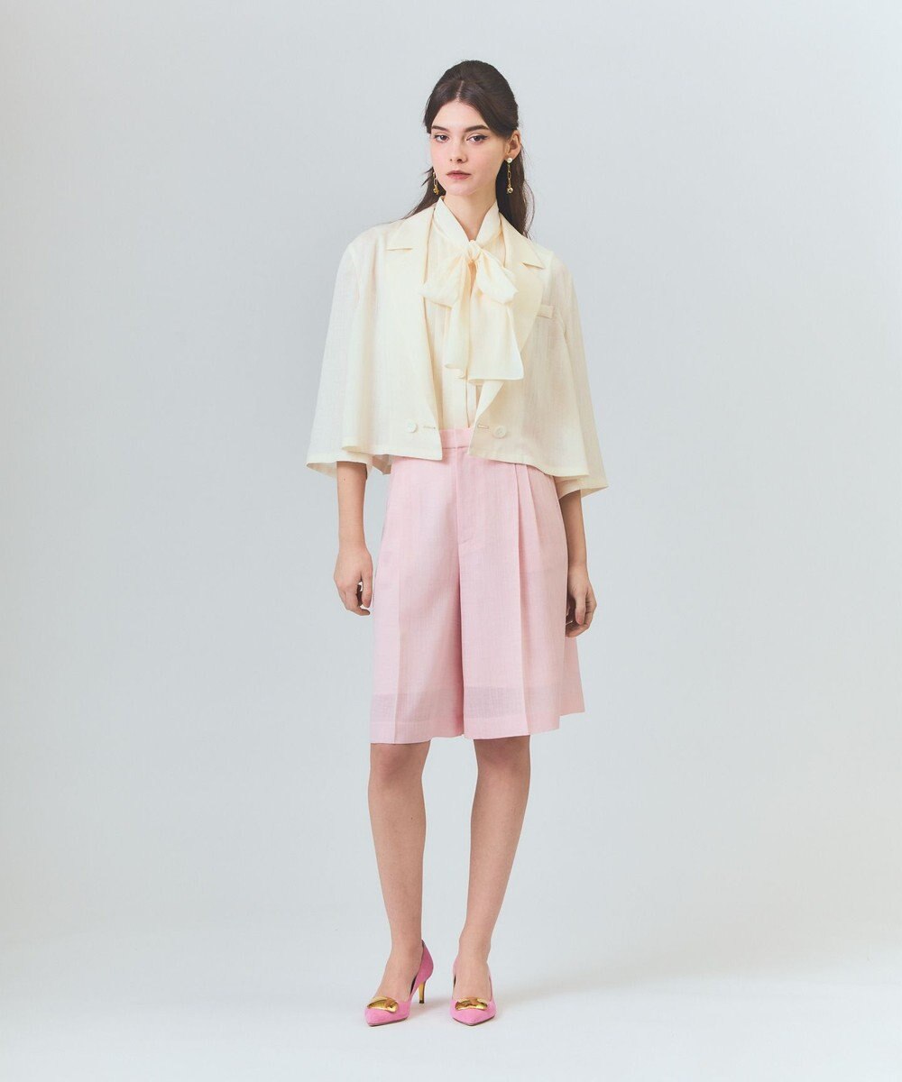 GRACE CONTINENTAL リネンライクシアージャケット