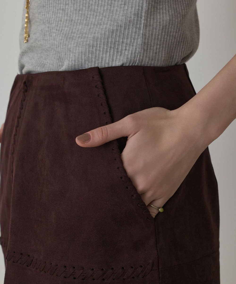 GRACE CONTINENTAL パッチワークミニスカート 