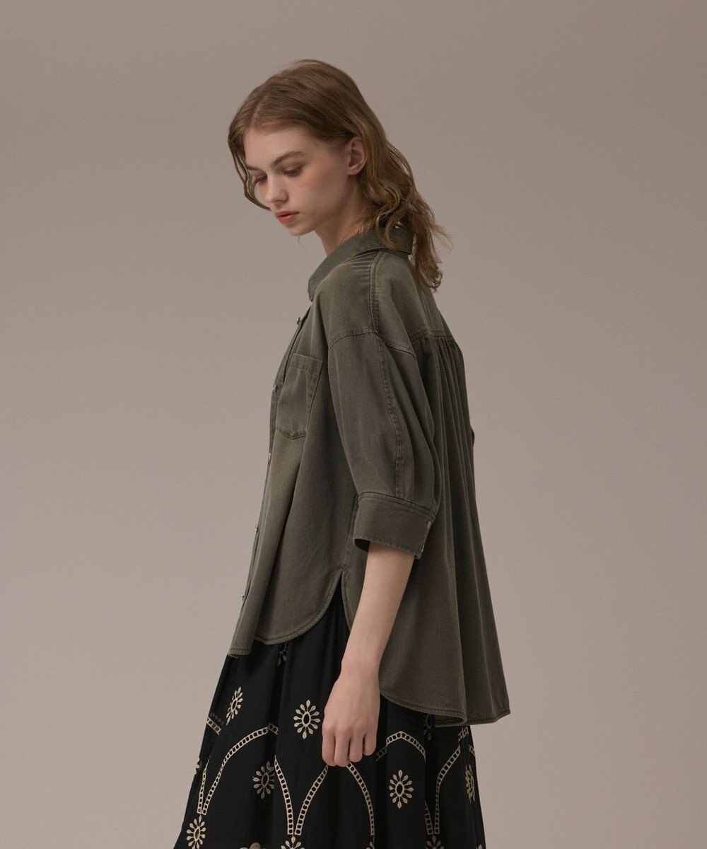 GRACE CONTINENTAL ツイルハーフスリーブシャツ 