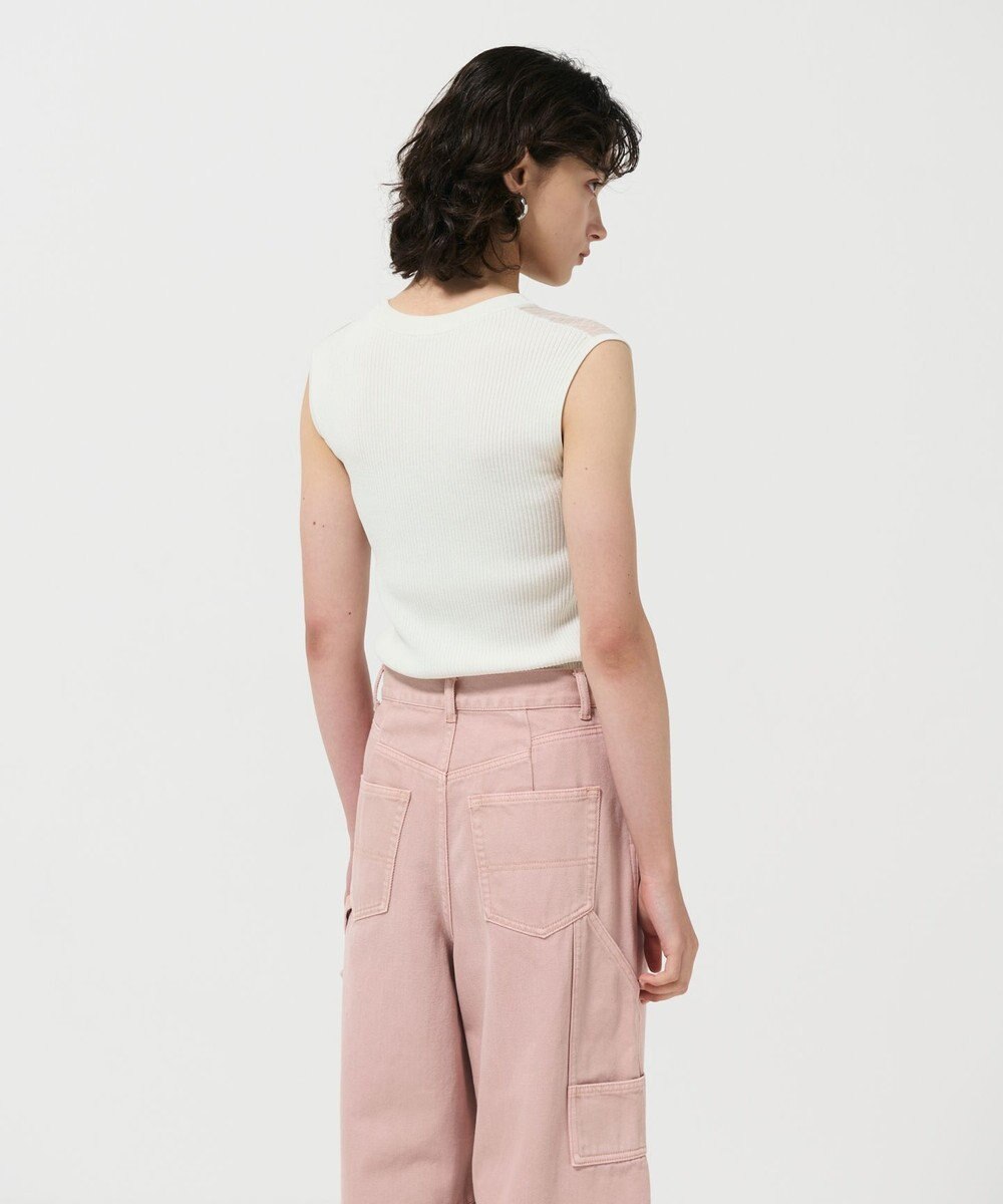 GRACE CONTINENTAL リブシアーニットトップ 