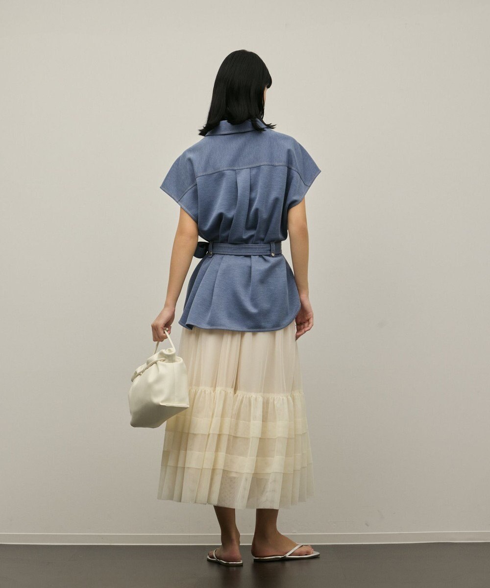 GRACE CONTINENTAL チュールティアードスカート 