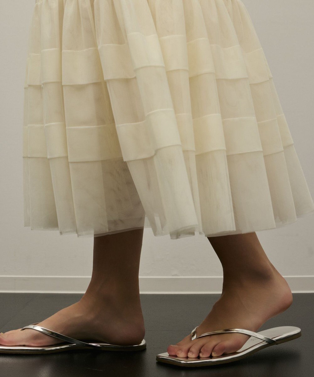 GRACE CONTINENTAL チュールティアードスカート 