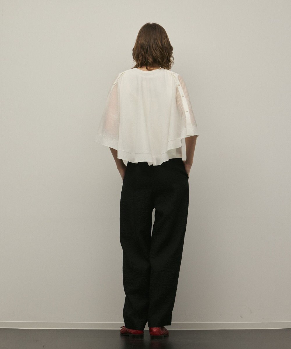 GRACE CONTINENTAL シアーケープニットカーディガン 