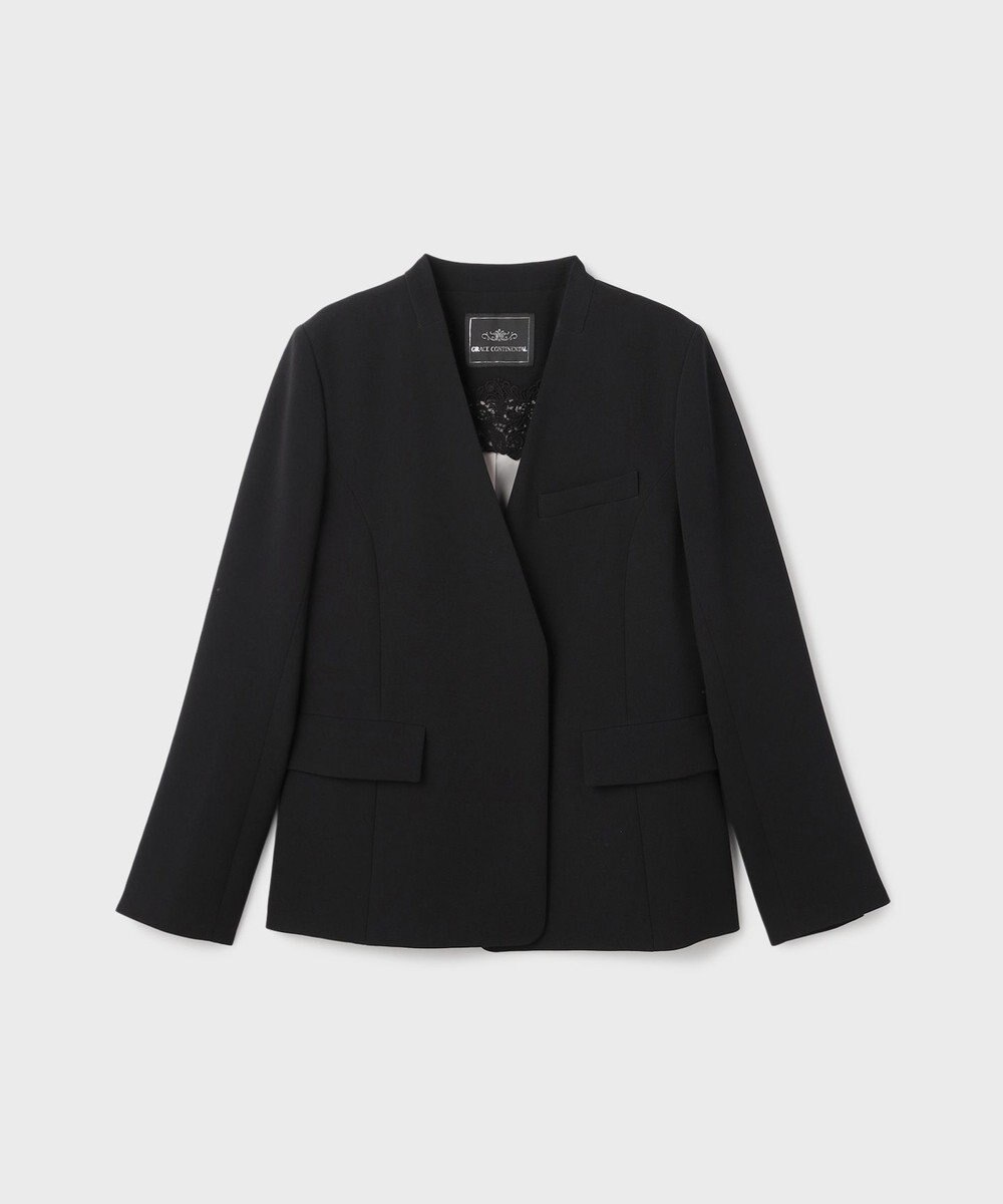 GRACE CONTINENTAL トリアセノーカラージャケット 