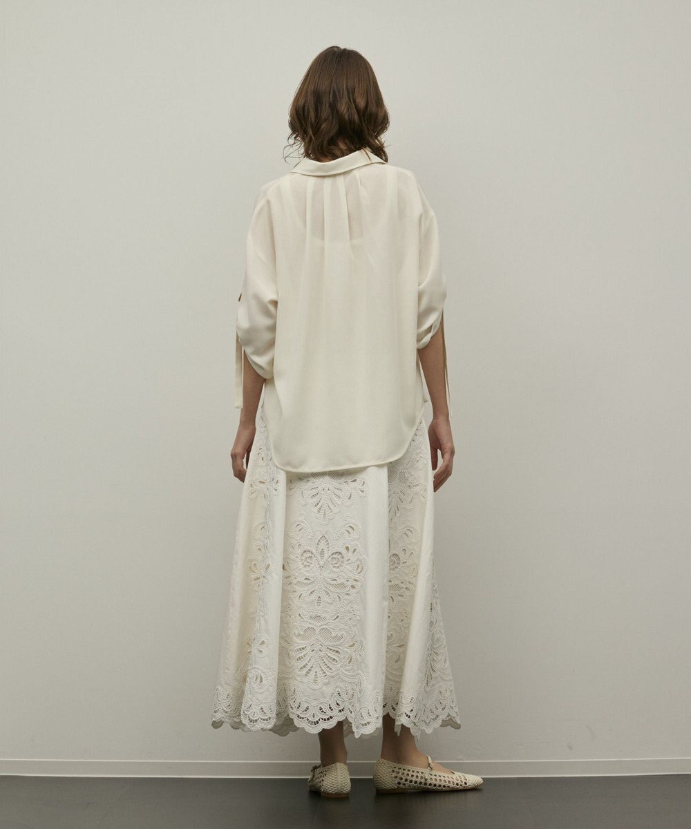 GRACE CONTINENTAL ロールアップスリーブトップス 