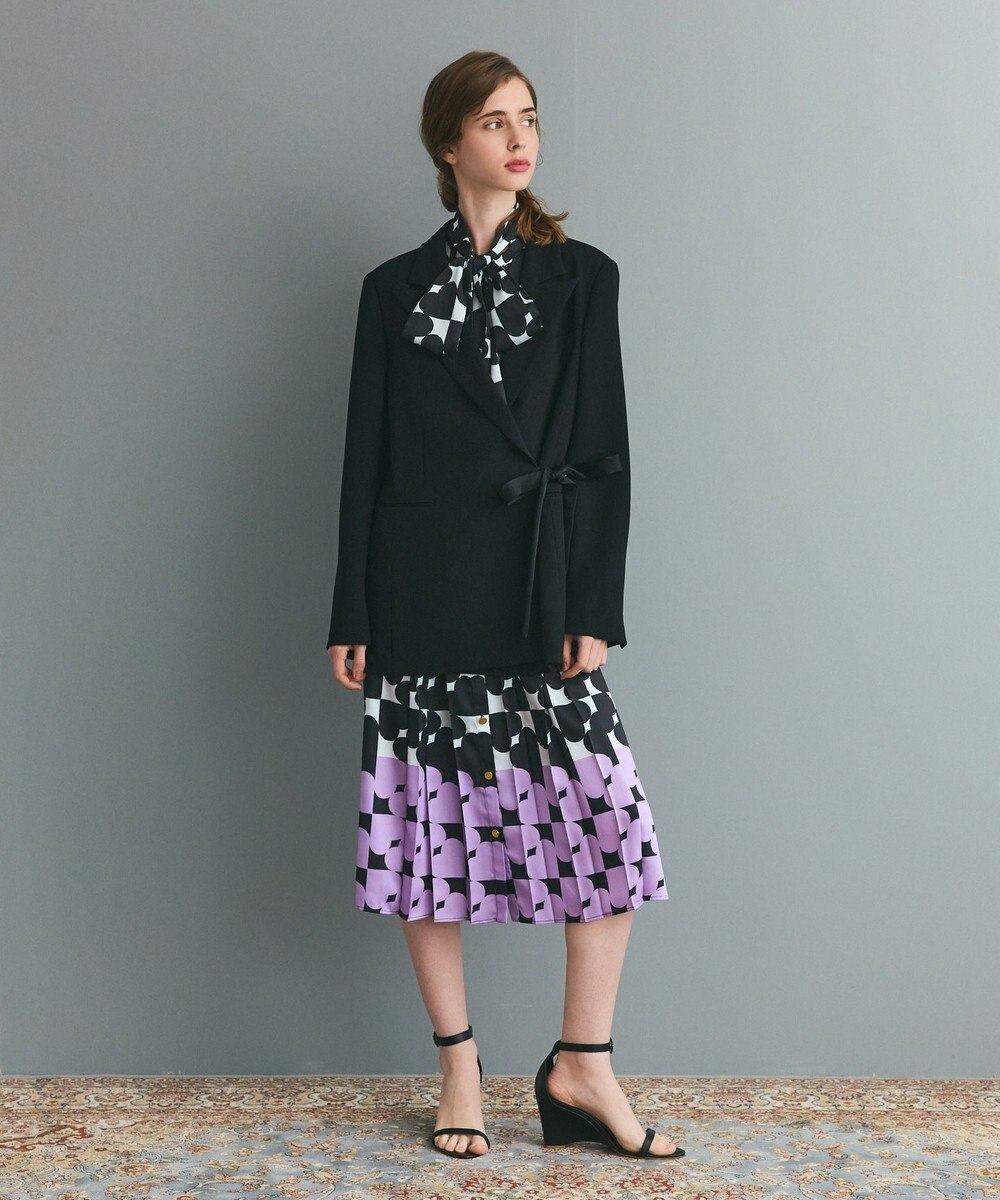 GRACE CONTINENTAL ハートラインボウタイワンピース 