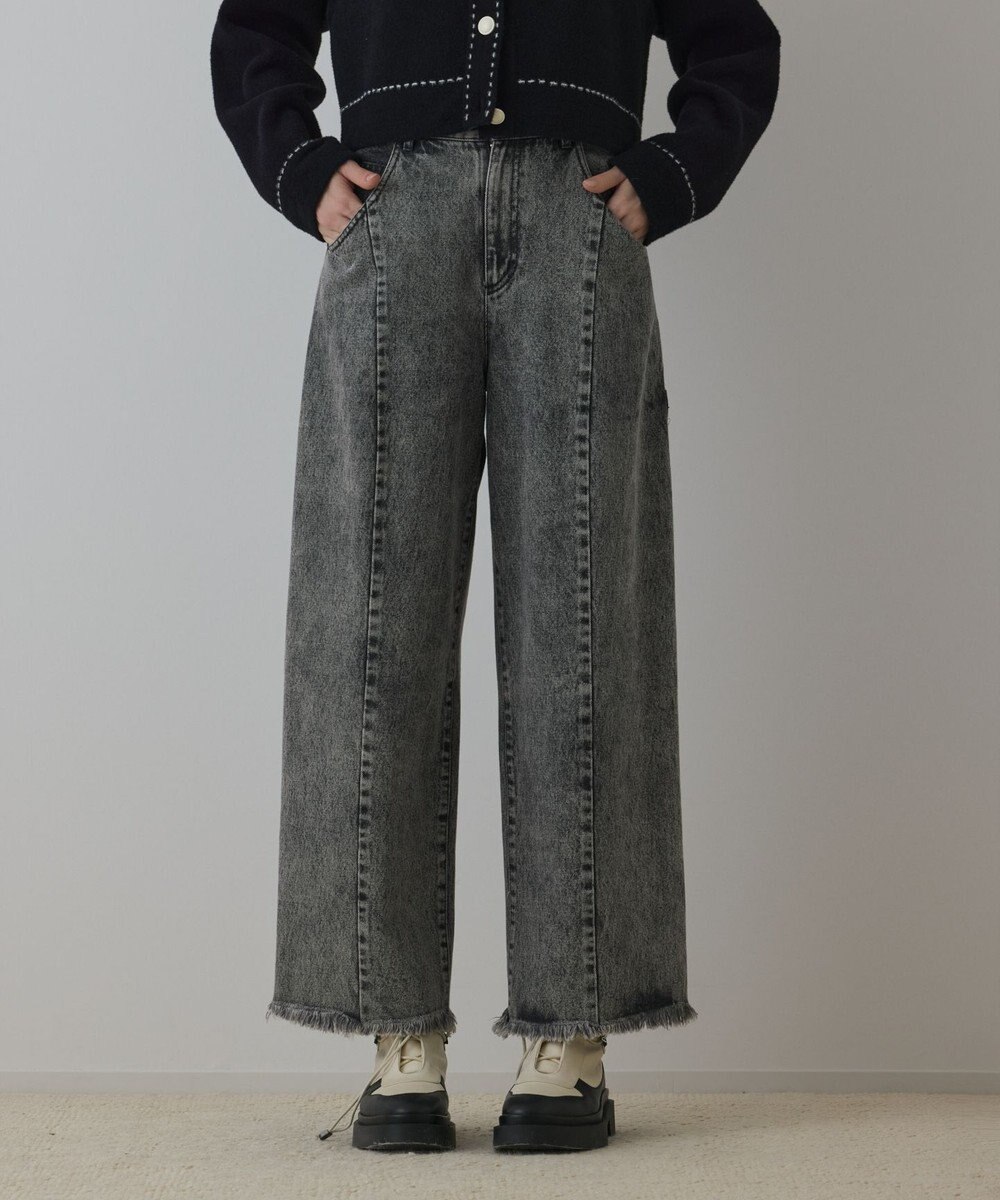 GRACE CONTINENTAL カーブデニムパンツ 