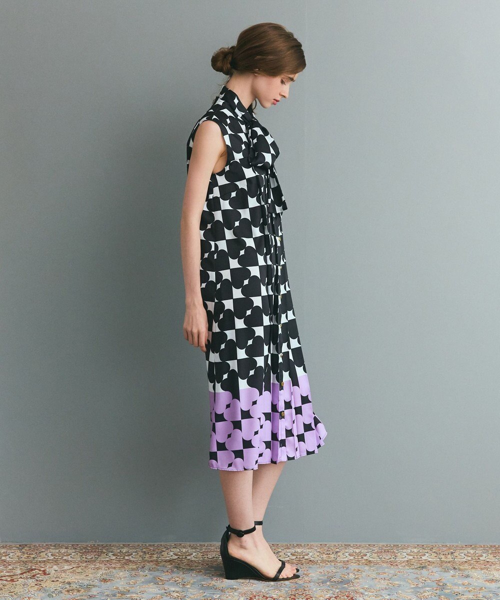 GRACE CONTINENTAL ハートラインボウタイワンピース 