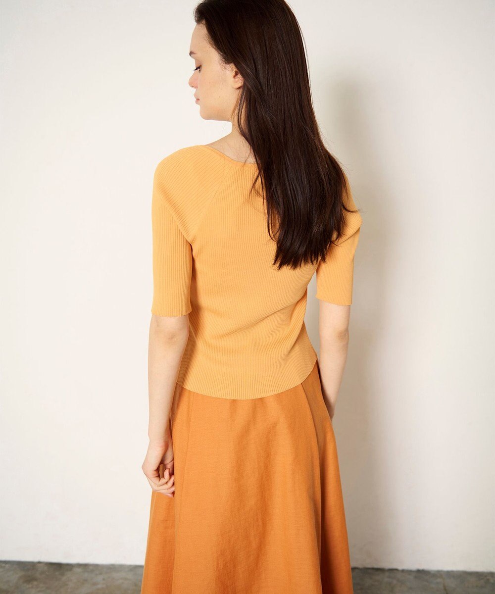 GRACE CONTINENTAL ハーフスリーブニットトップ 