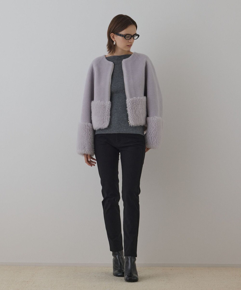 GRACE CONTINENTAL ウールボアジャケット 