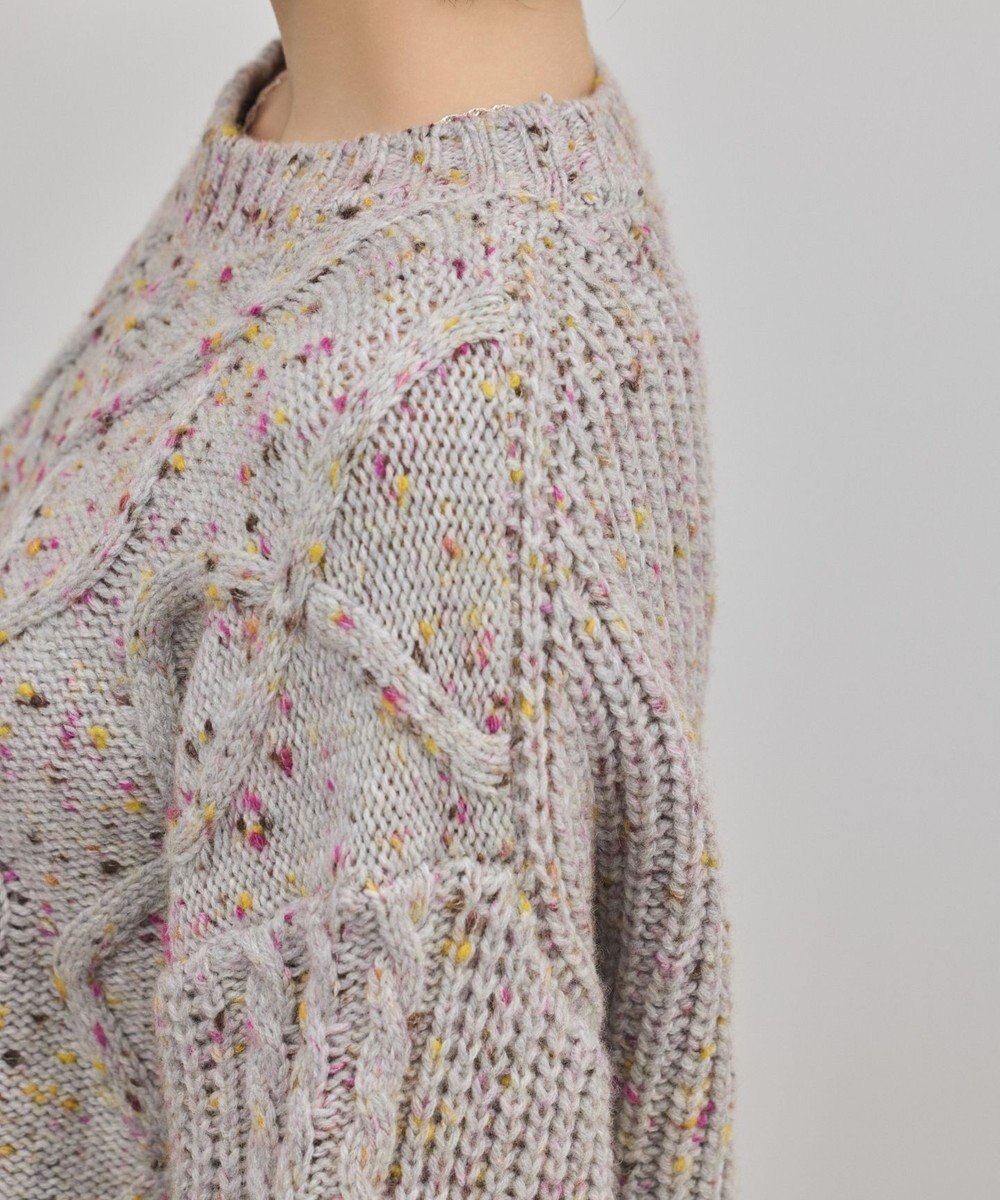 GRACE CONTINENTAL ケーブルニットトップ 