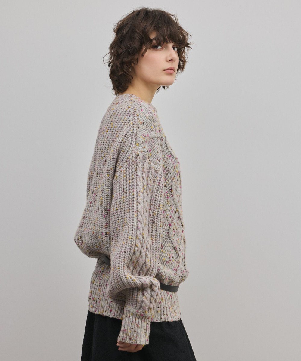 GRACE CONTINENTAL ケーブルニットトップ 