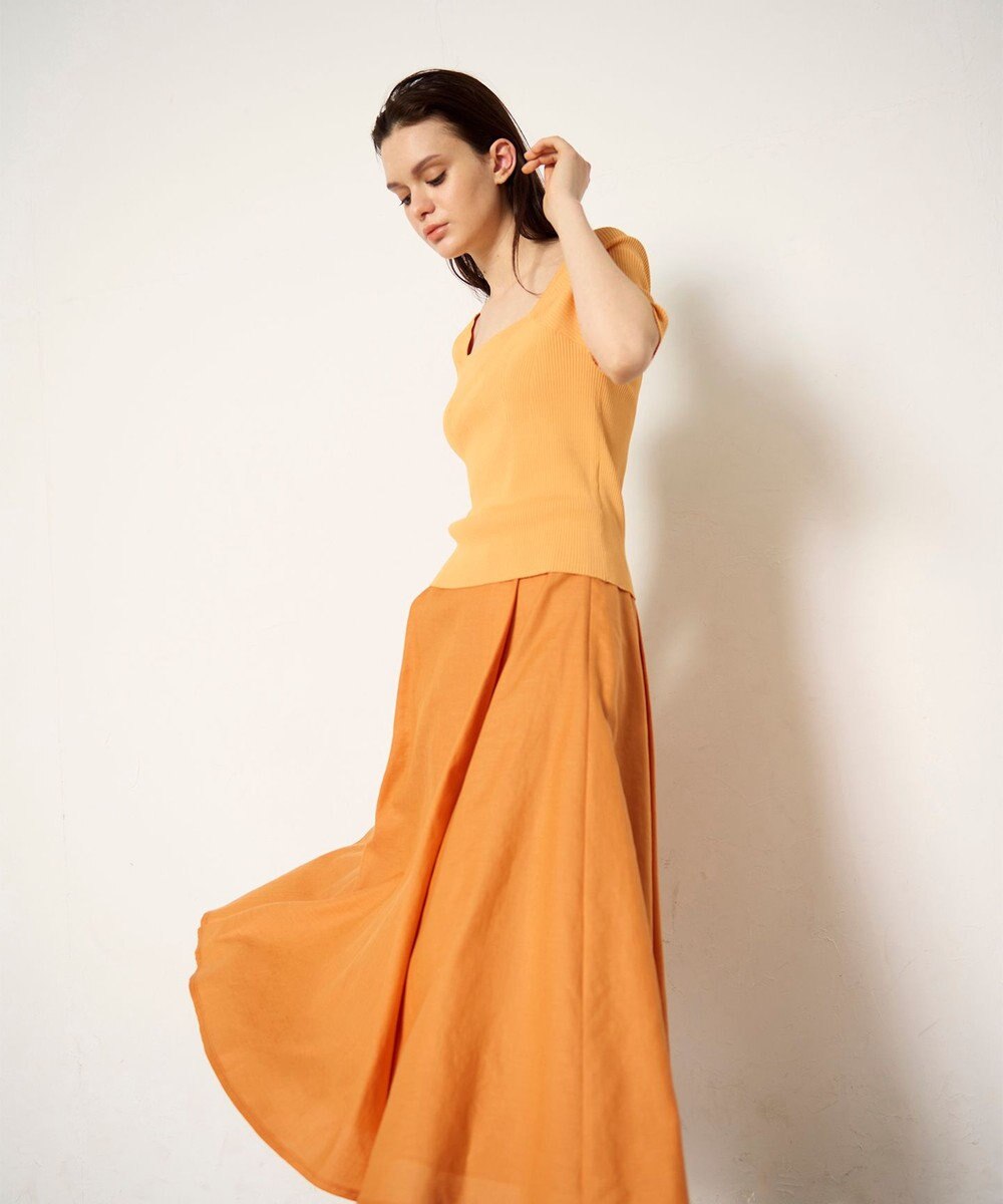 GRACE CONTINENTAL ハーフスリーブニットトップ 