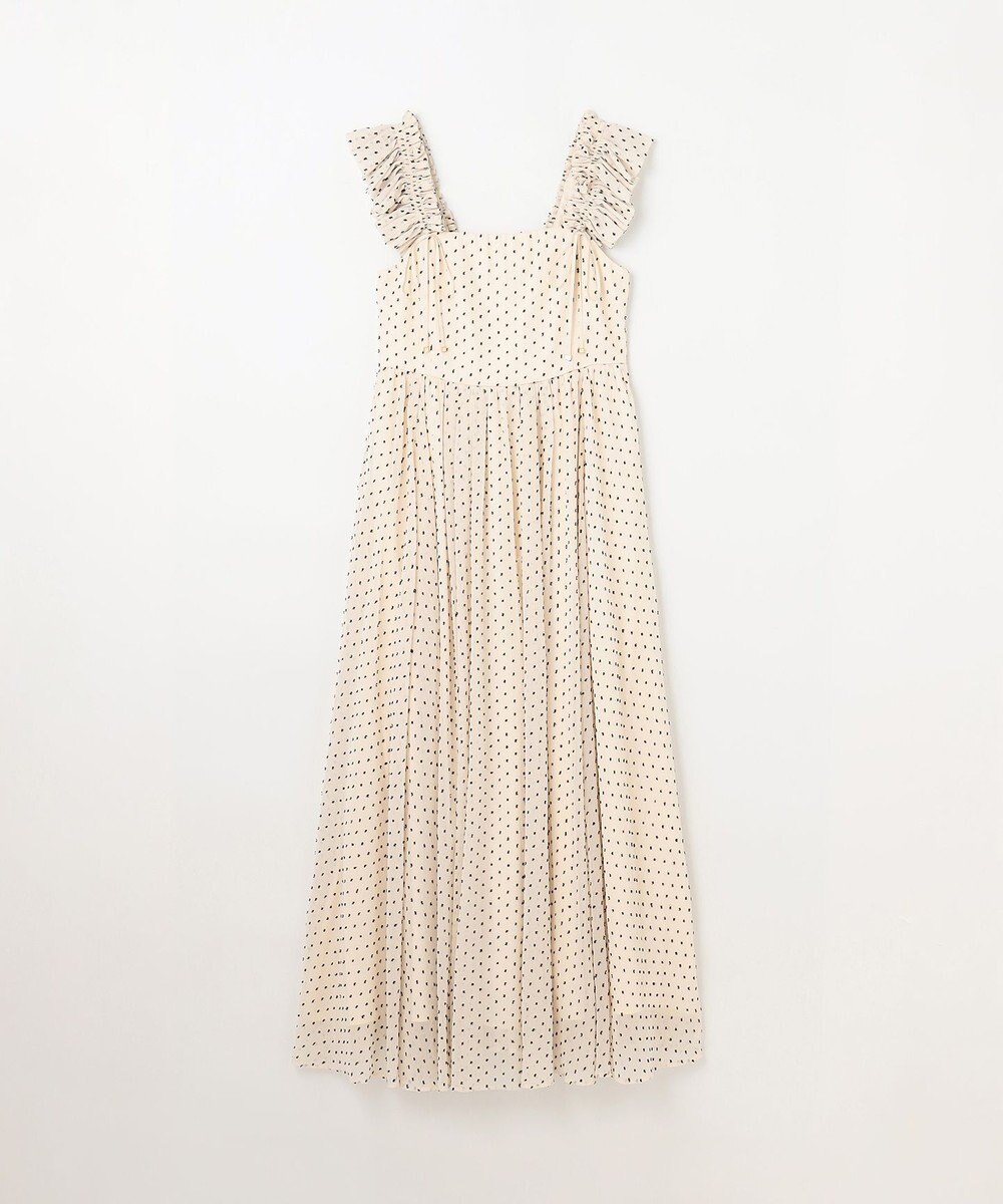 GRACE CONTINENTAL ドットジャガードノースリーブワンピース 