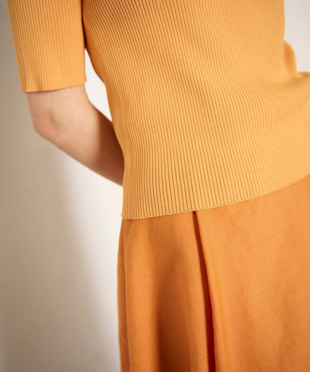 GRACE CONTINENTAL ハーフスリーブニットトップ 