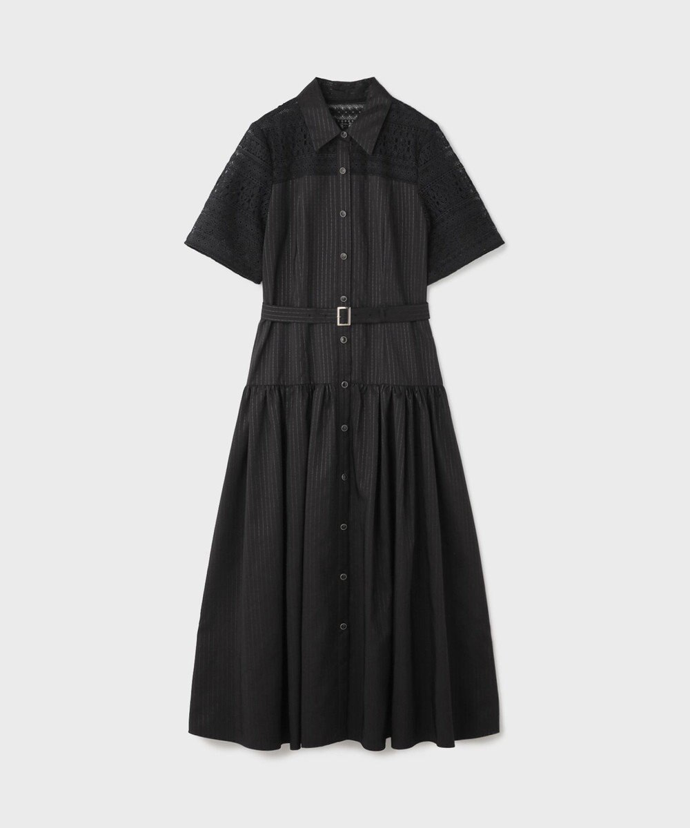 GRACE CONTINENTAL レースドッキングフレアワンピース 