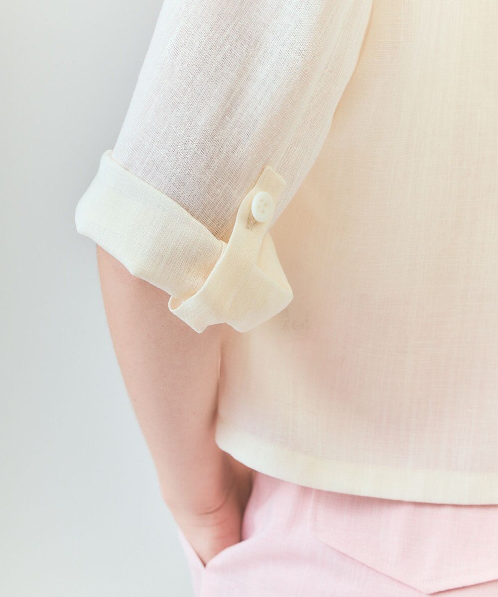 GRACE CONTINENTAL リネンライクシアージャケット 