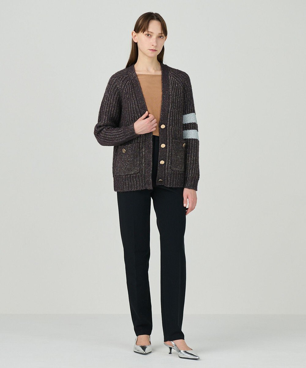 GRACE CONTINENTAL ラメニットカーディガン