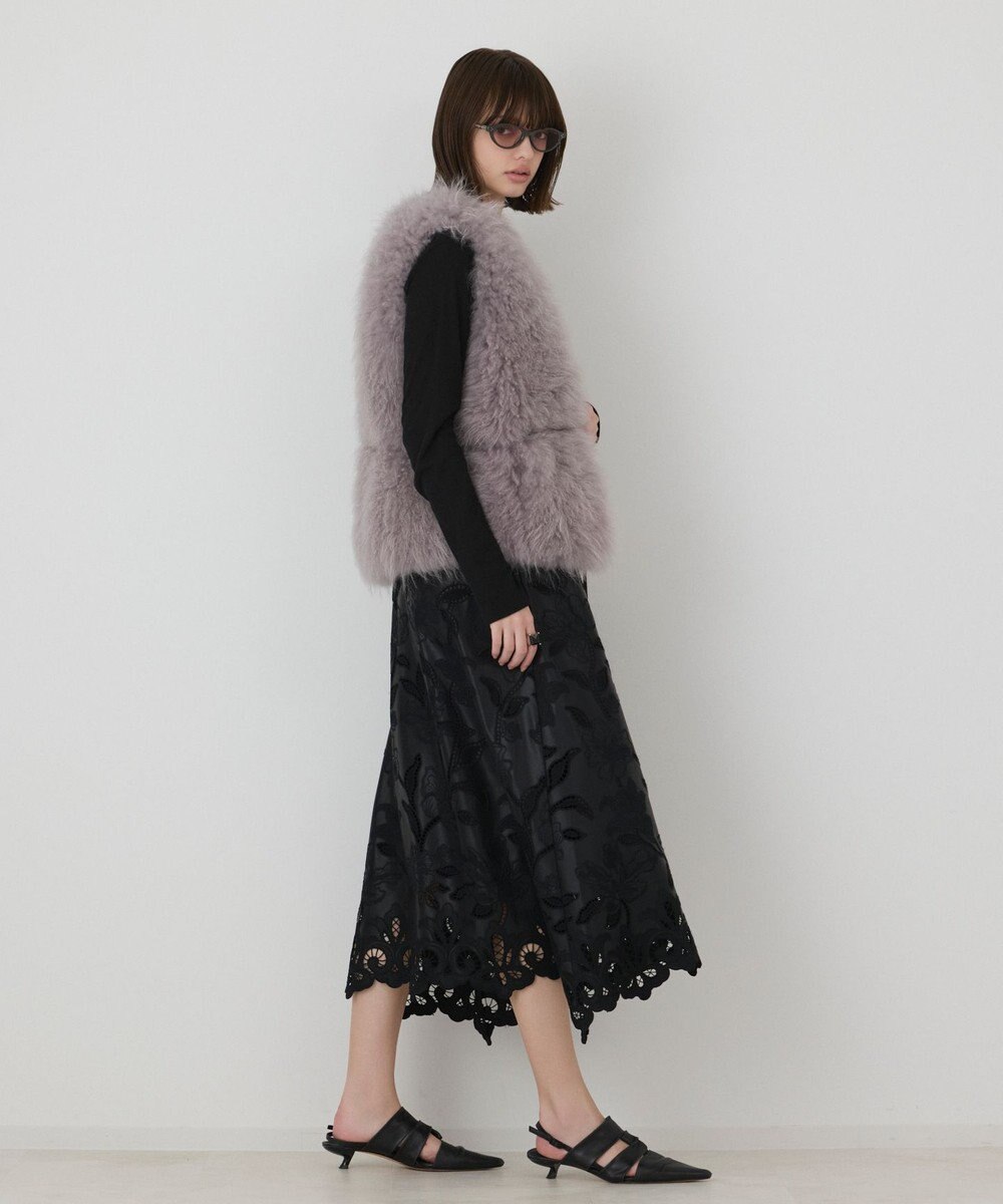 GRACE CONTINENTAL 【イベント店舗・ONLINE STORE先行アイテム】カットワークスカート 