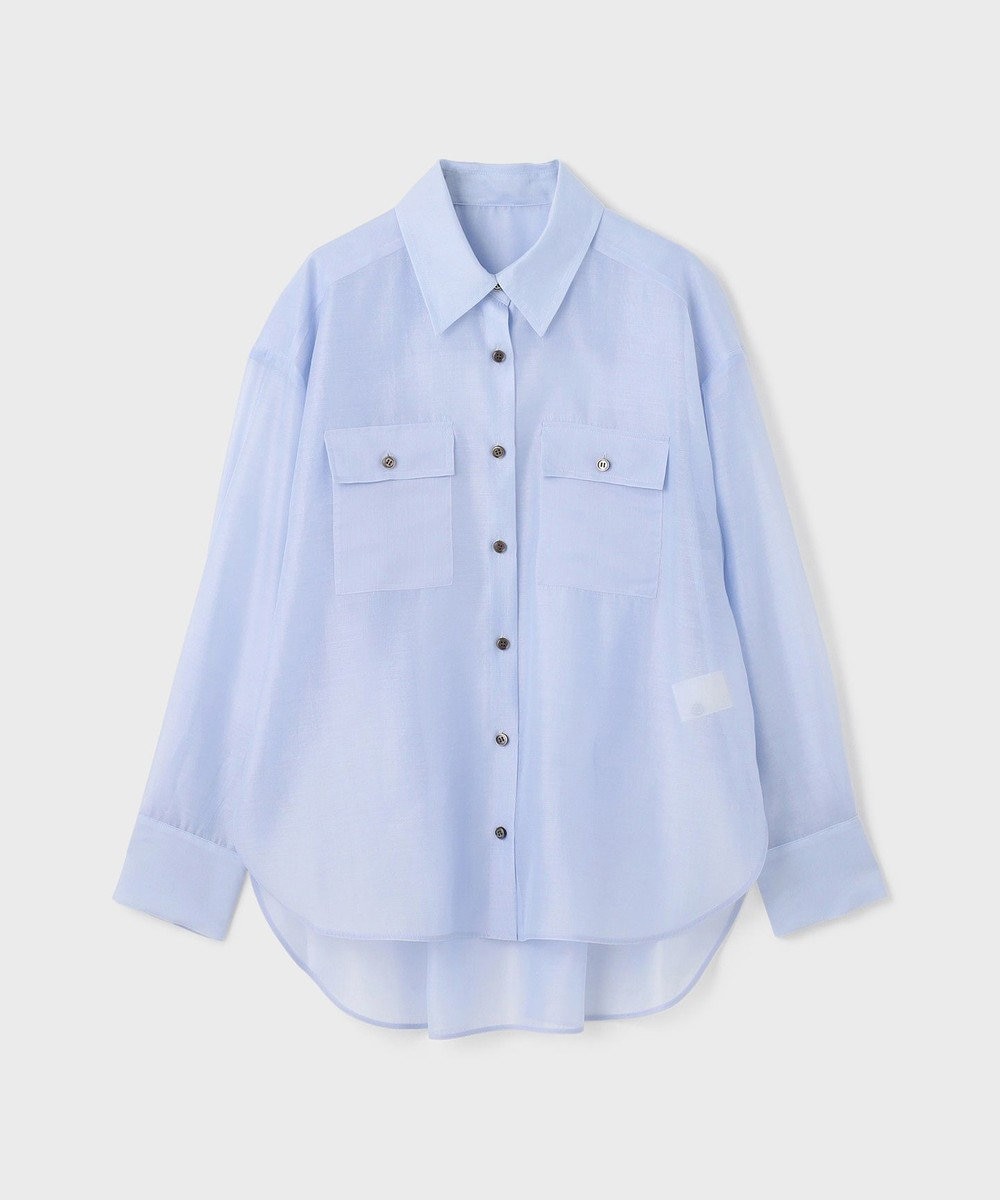 GRACE CONTINENTAL マットシアーシャツ 