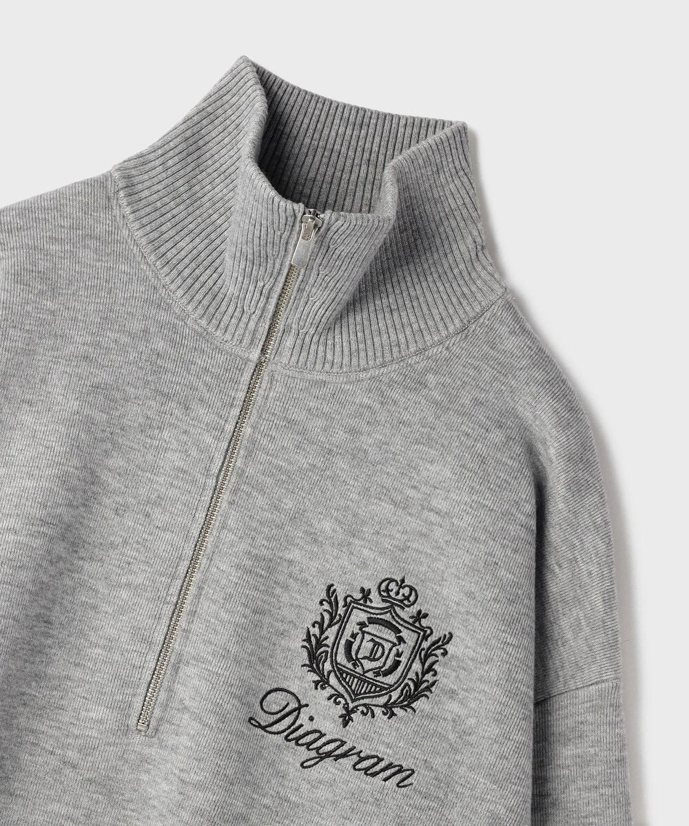 GRACE CONTINENTAL ハーフジップニットトップ 