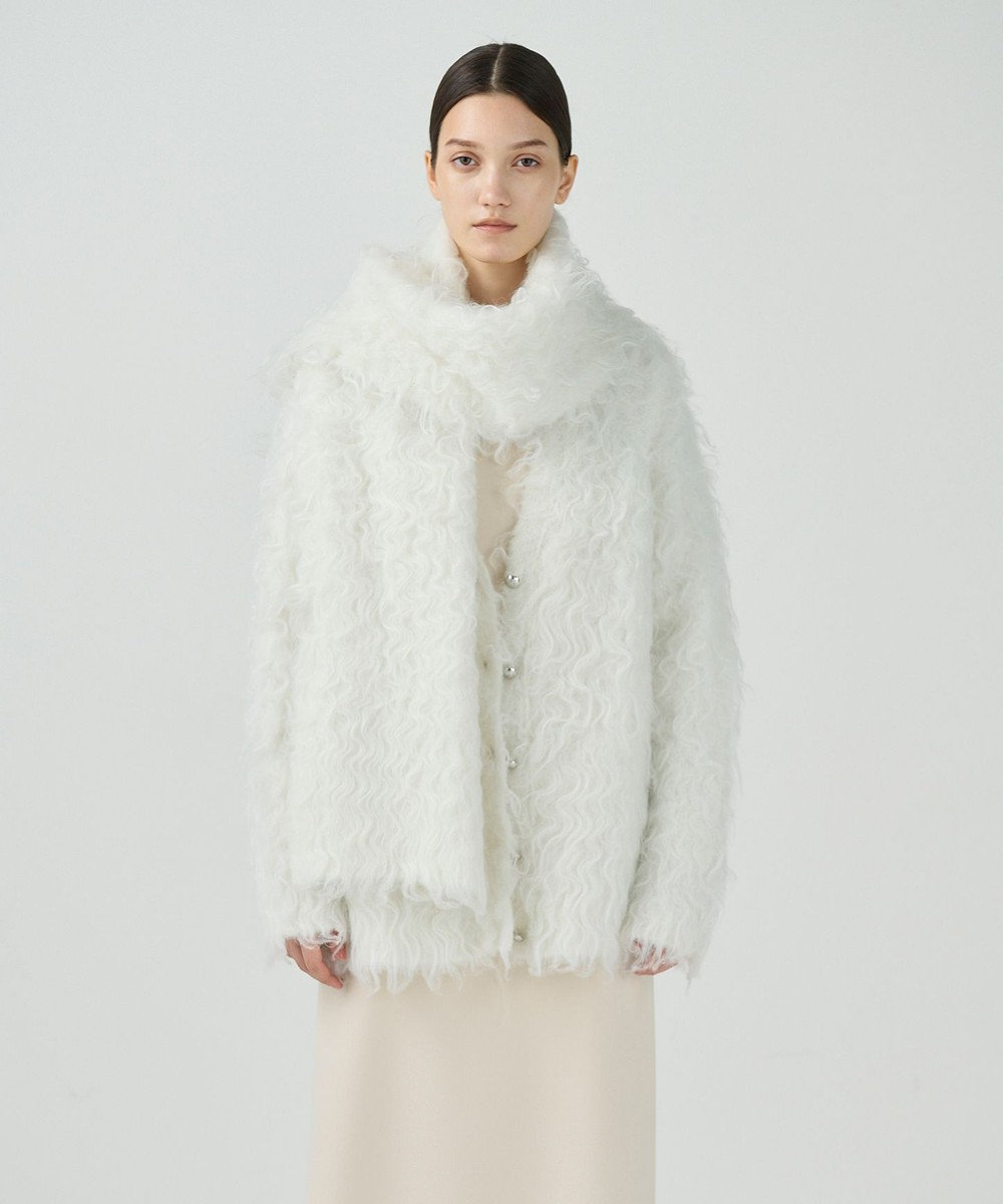 GRACE CONTINENTAL シャギーニットストール