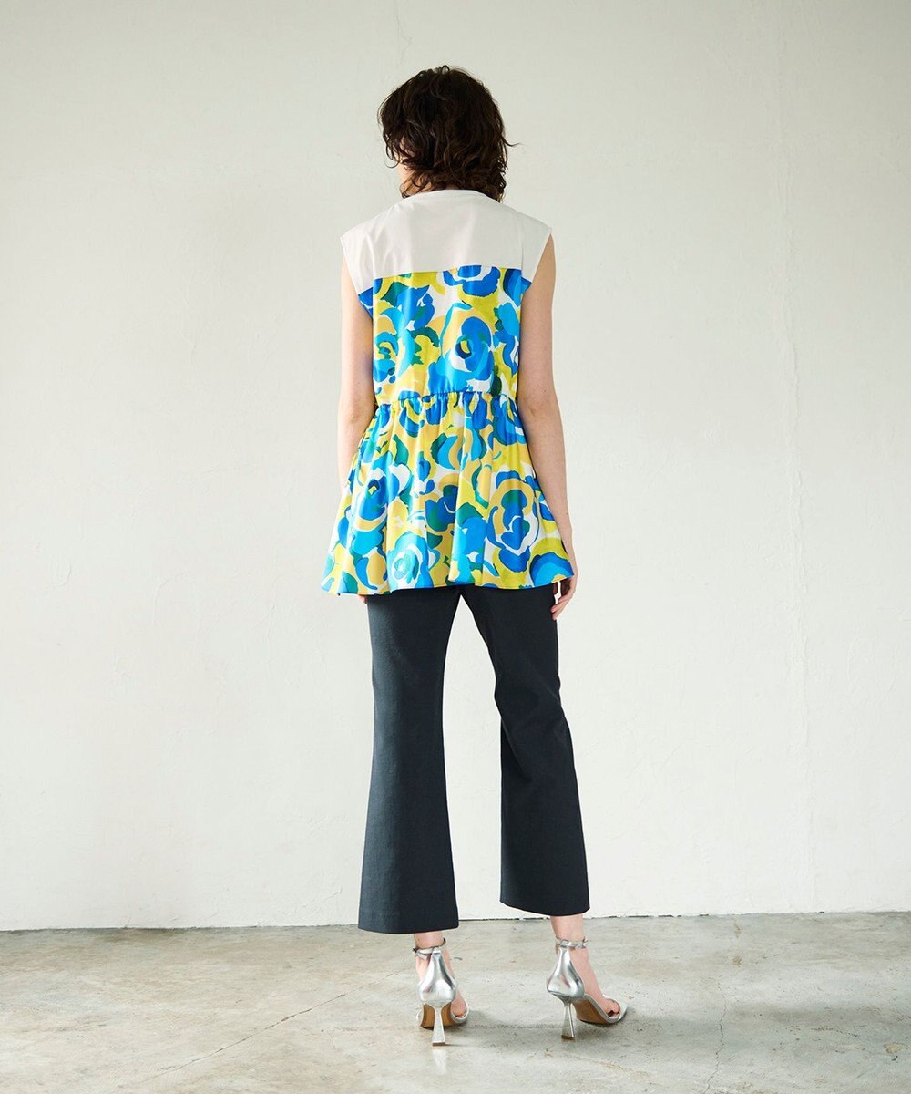 GRACE CONTINENTAL ペイントカラープリントトップ