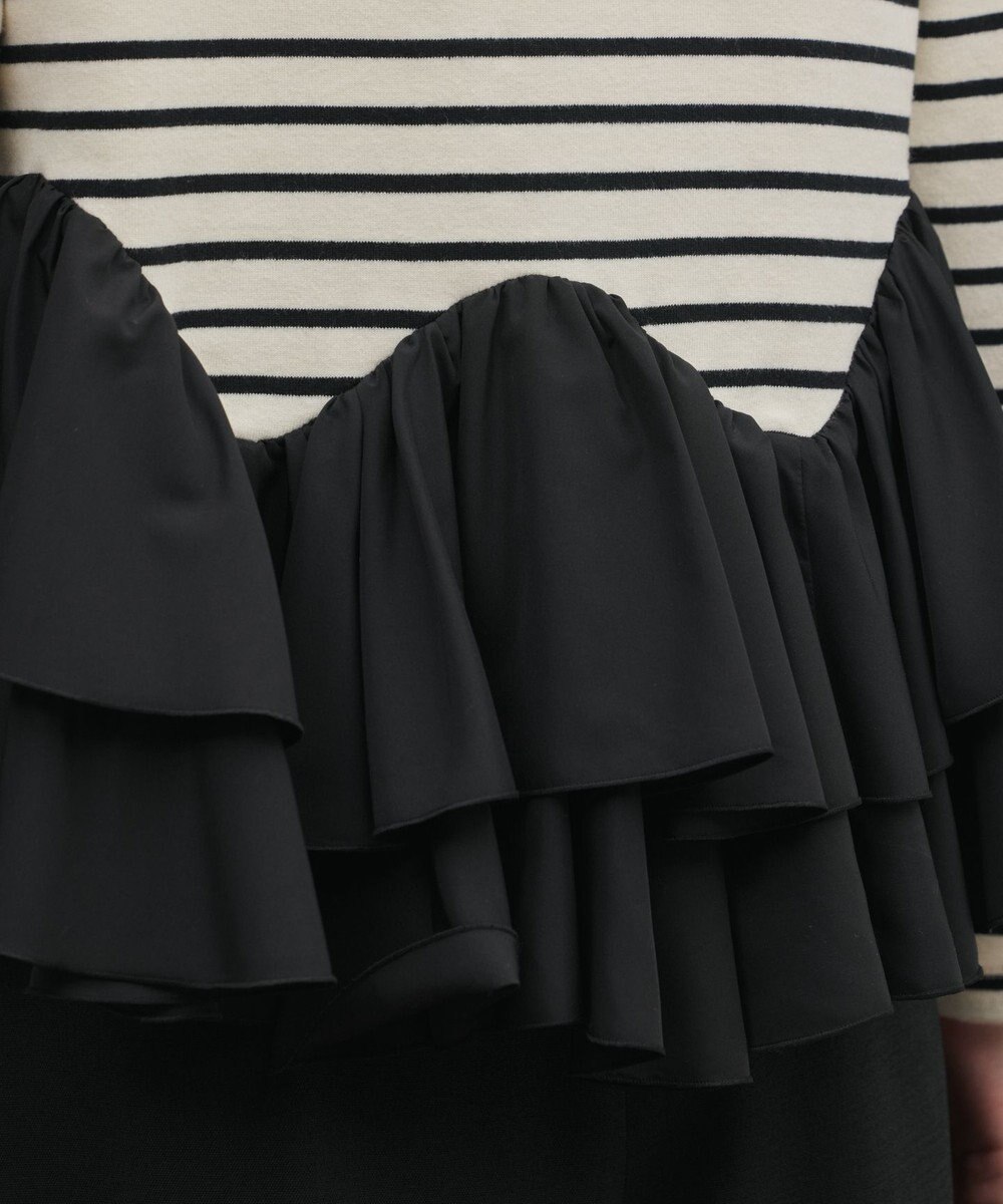 GRACE CONTINENTAL タフタフリルカットトップ 