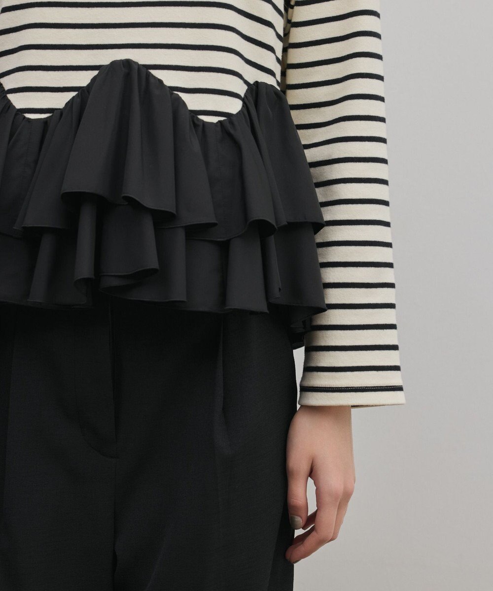 GRACE CONTINENTAL タフタフリルカットトップ 