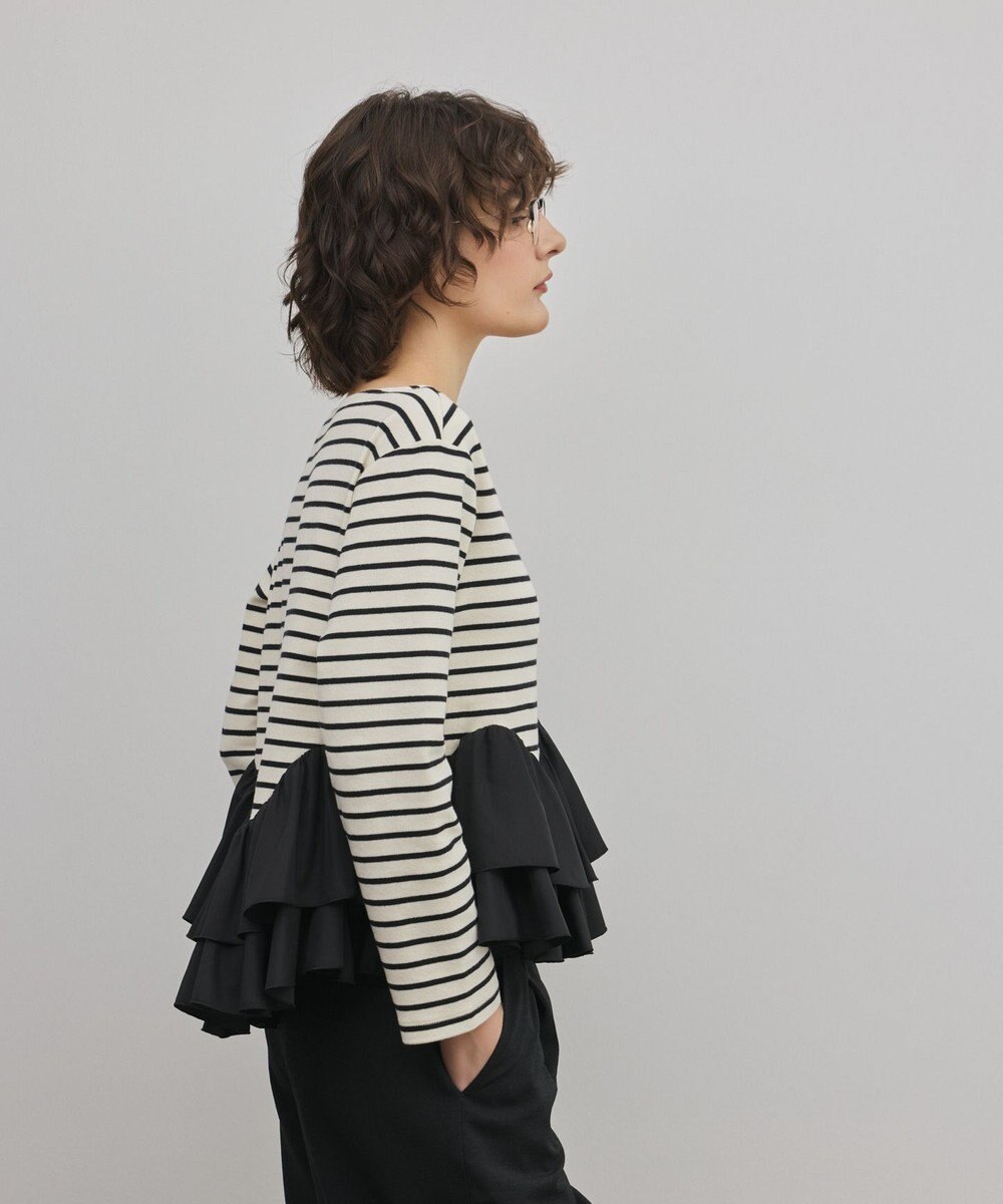 GRACE CONTINENTAL タフタフリルカットトップ 