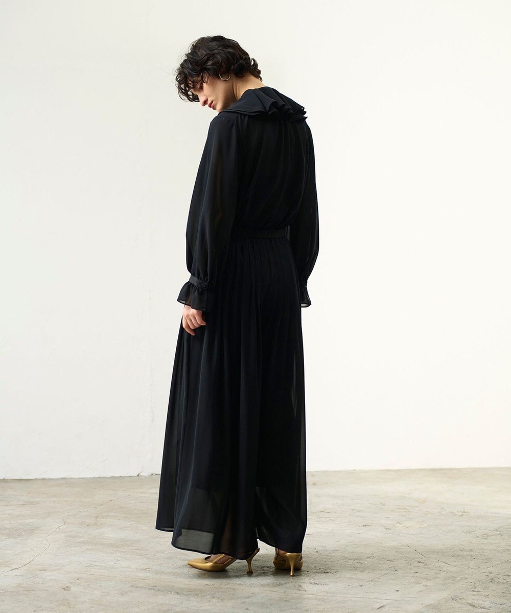 GRACE CONTINENTAL シアープリーツパンツ 