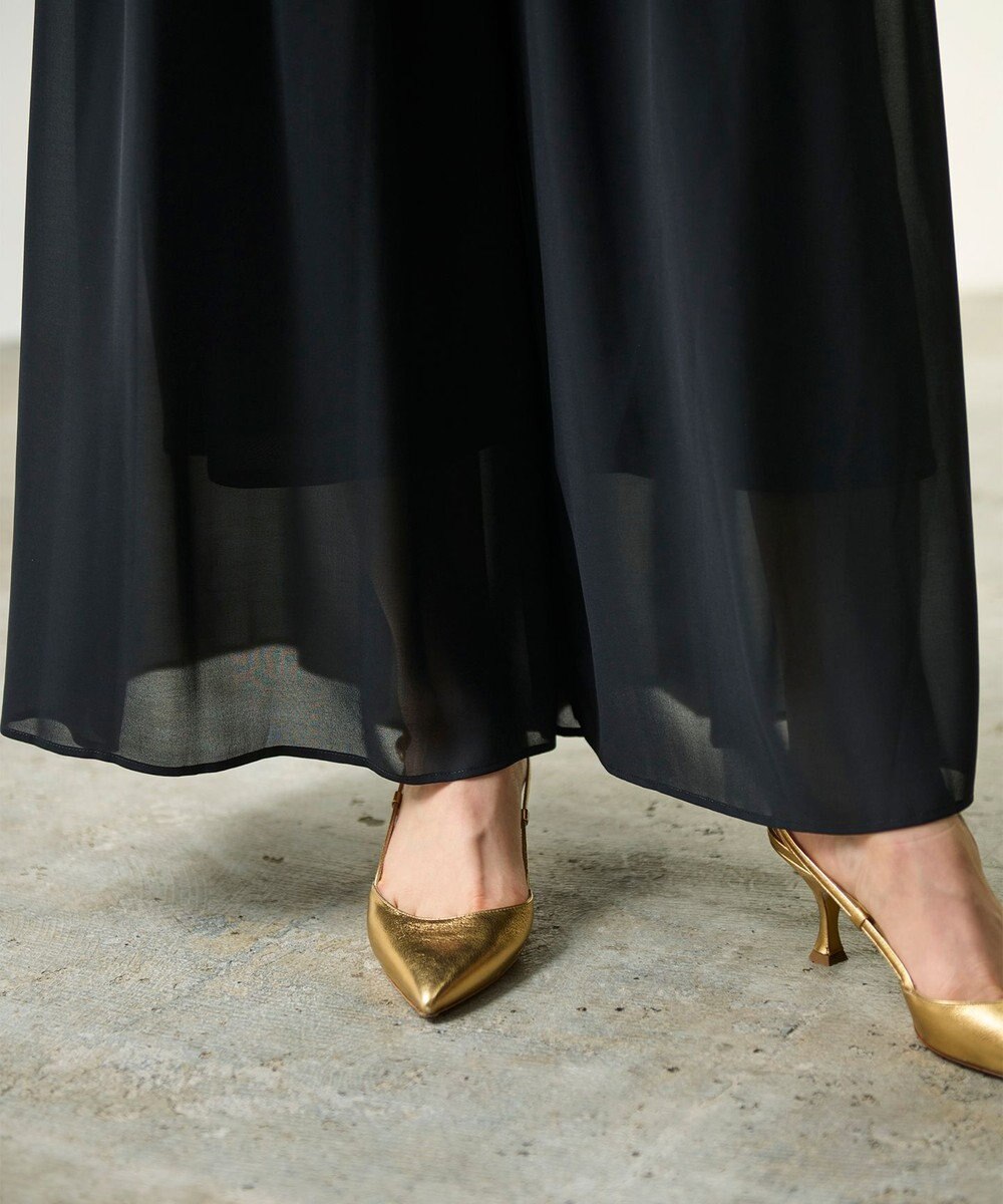 GRACE CONTINENTAL シアープリーツパンツ 