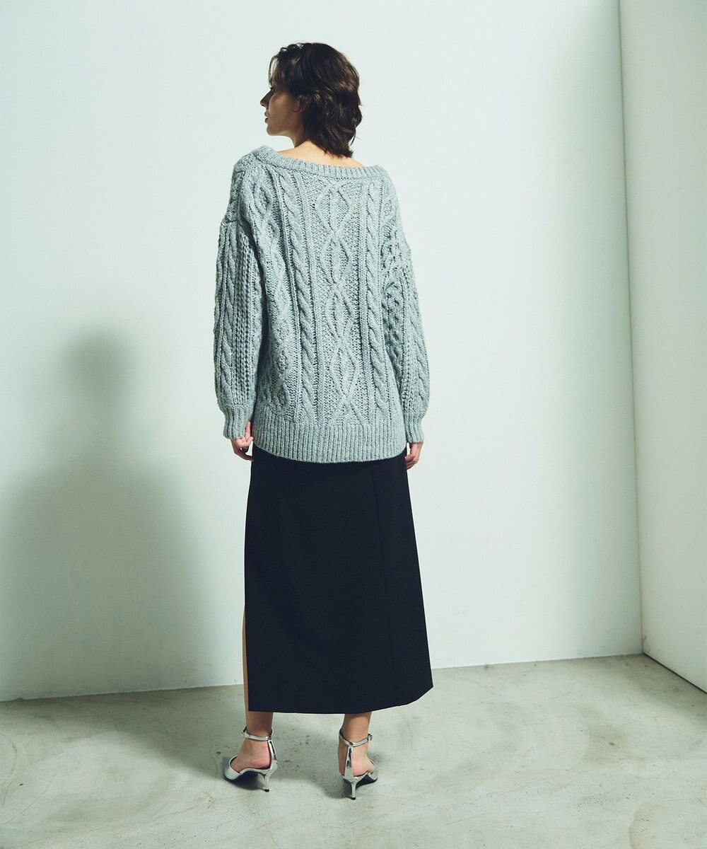 GRACE CONTINENTAL スパングルケーブルニット