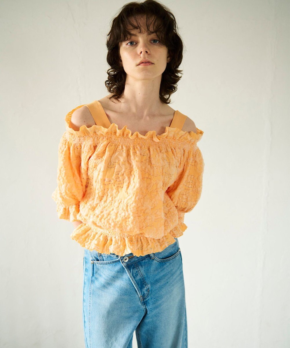 GRACE CONTINENTAL ドルマンフクレジャガードニットトップ 