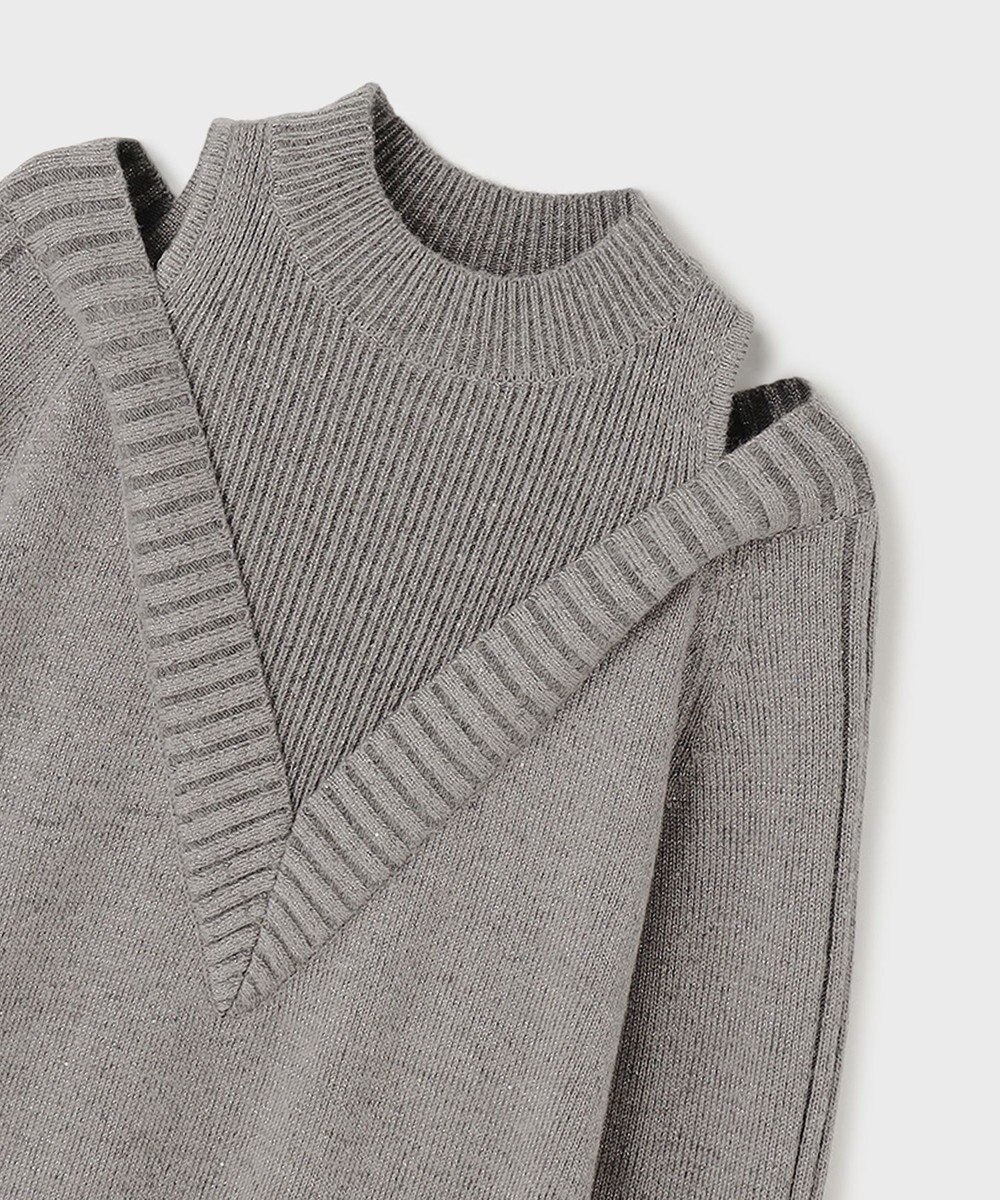 GRACE CONTINENTAL レイヤードレースニットワンピース 