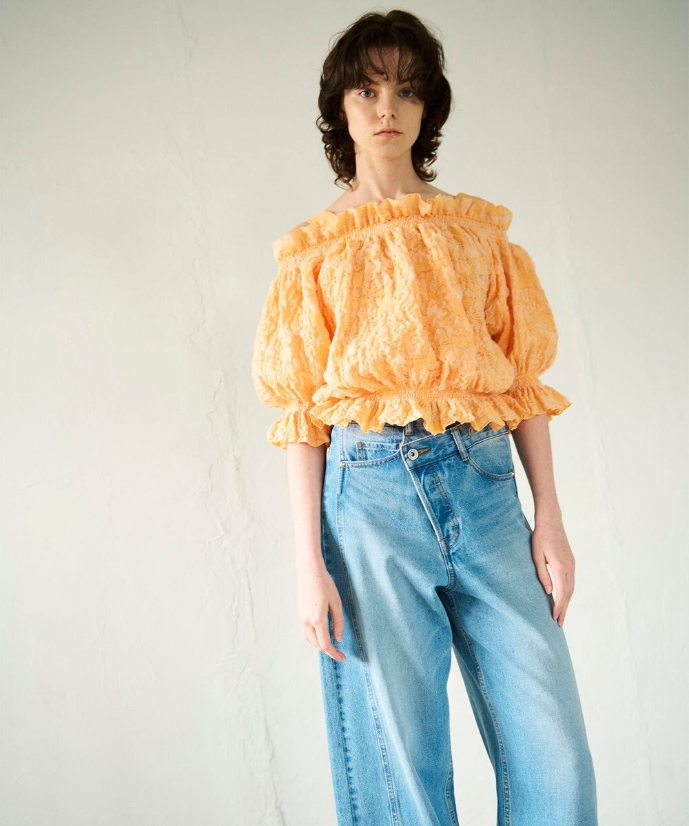 GRACE CONTINENTAL ドルマンフクレジャガードニットトップ 