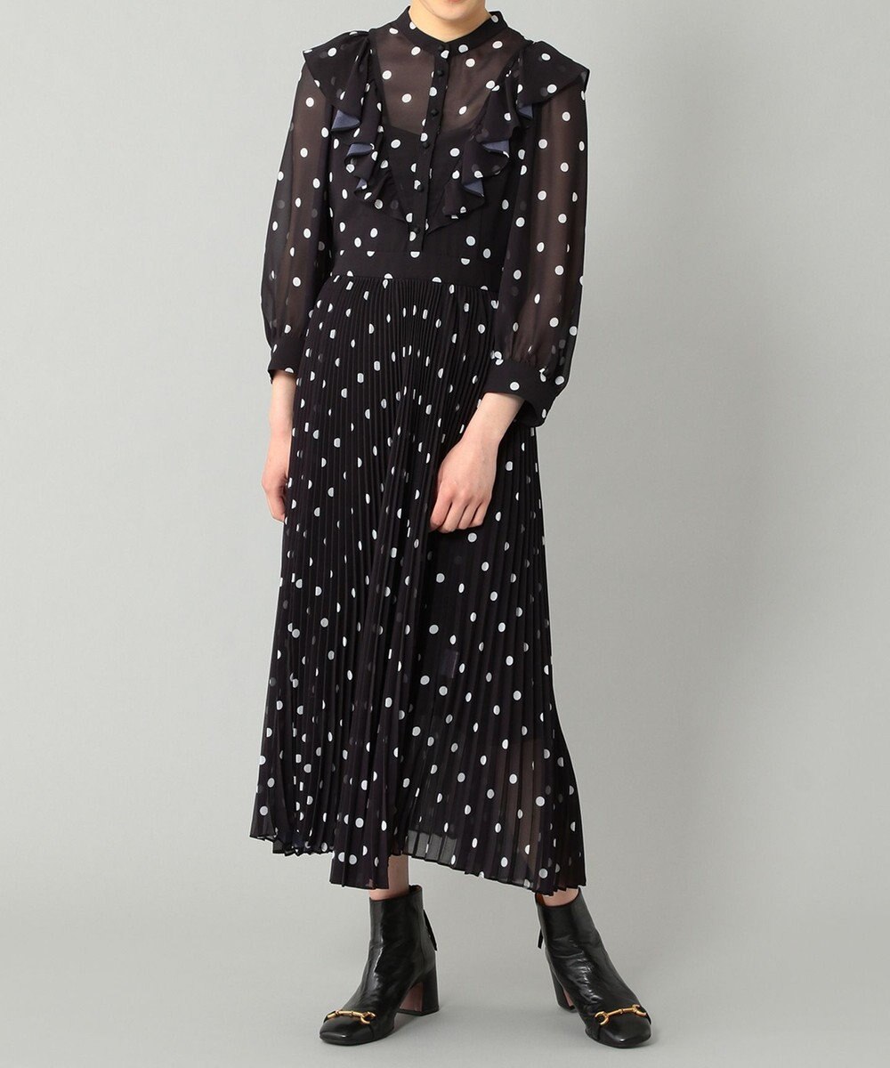 ドットプリントシフォンワンピース Grace Continental Grace Continental グレースコンチネンタル 通販