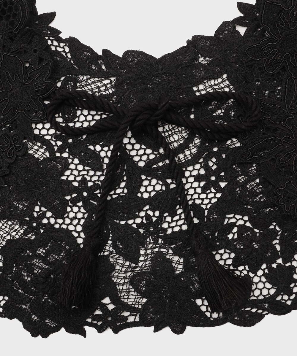 GRACE CONTINENTAL タッセル付レースカラー 