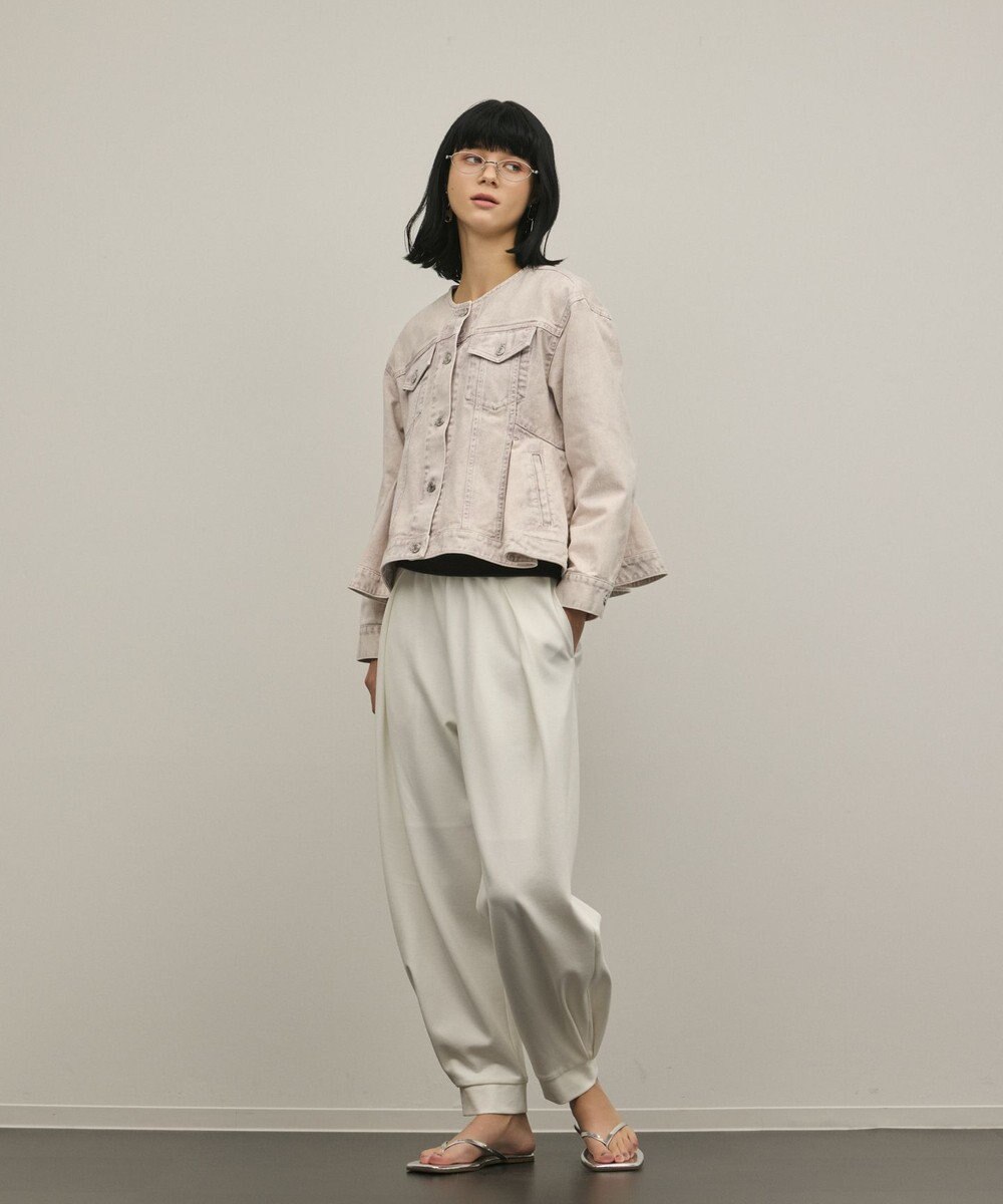 GRACE CONTINENTAL ペプラムデニムジャケット 