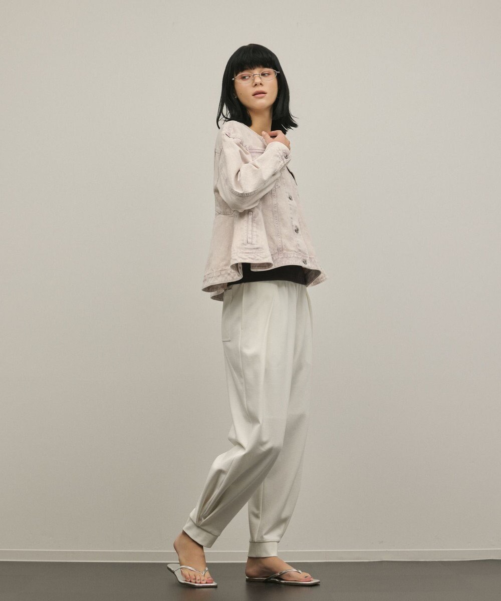 GRACE CONTINENTAL ペプラムデニムジャケット 