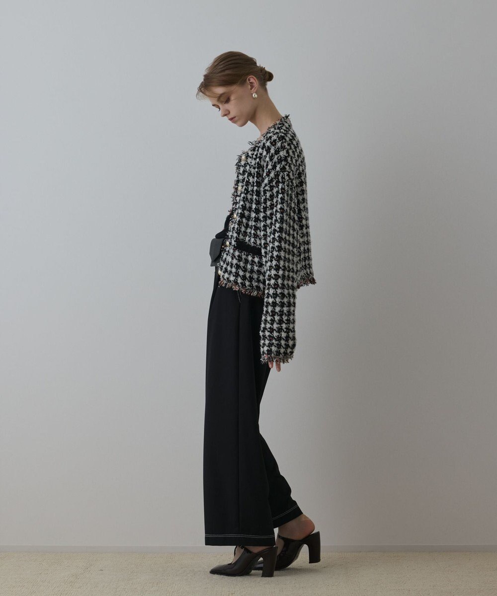 GRACE CONTINENTAL タックカーブパンツ 