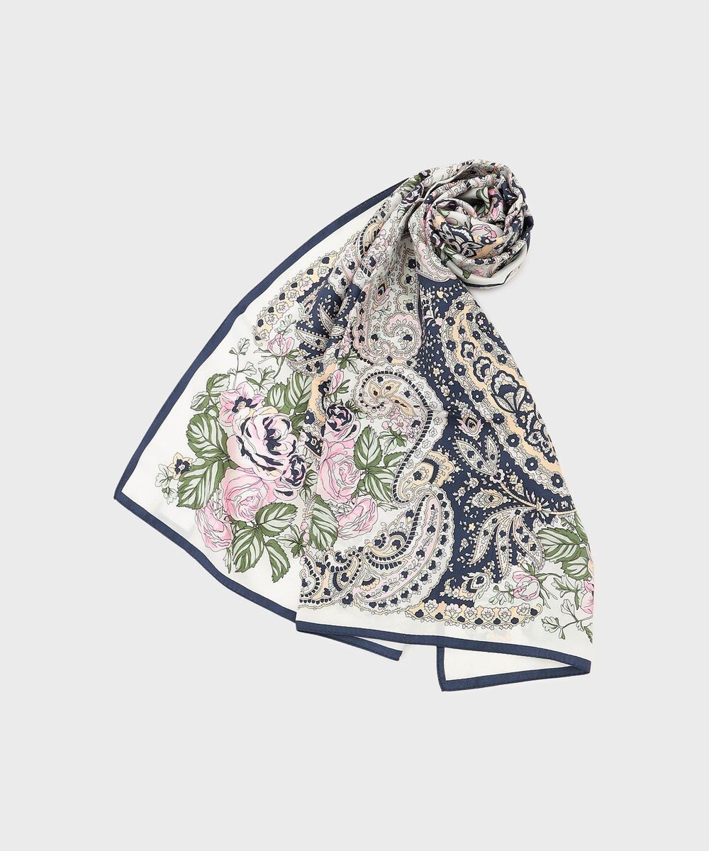 GRACE CONTINENTAL フラワーペイズリースカーフ 