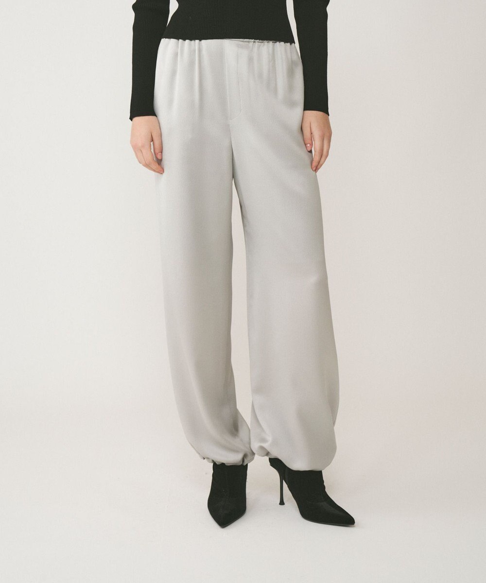 GRACE CONTINENTAL チンツサテンパンツ 