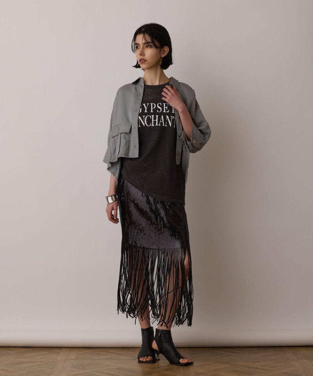 GRACE CONTINENTAL クラッシュロゴTシャツ 