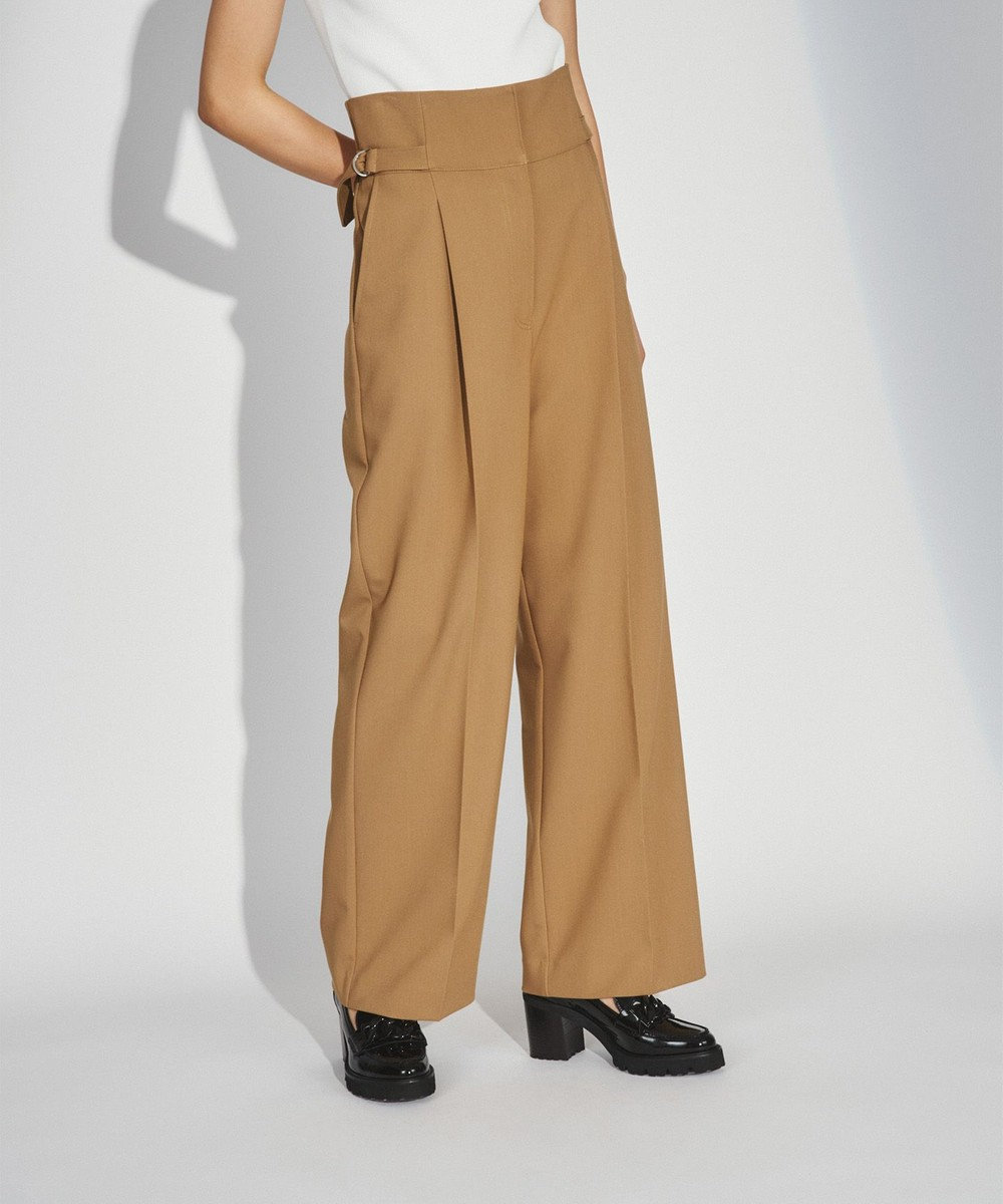 SIDE PLEATED WLDE TROUSERS ワイド スラックス 44 | hartwellspremium.com