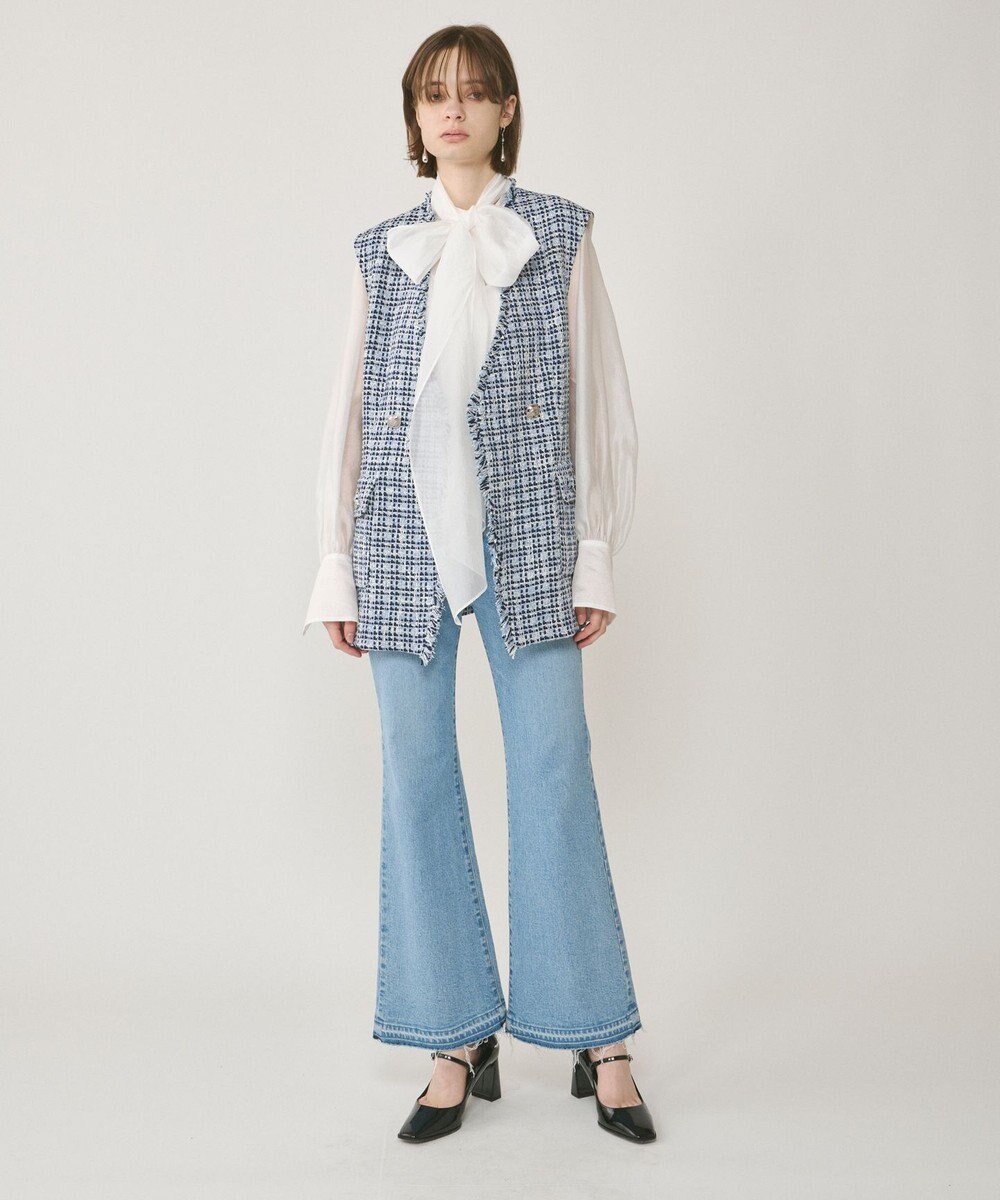 GRACE CONTINENTAL シアーボウタイブラウス 