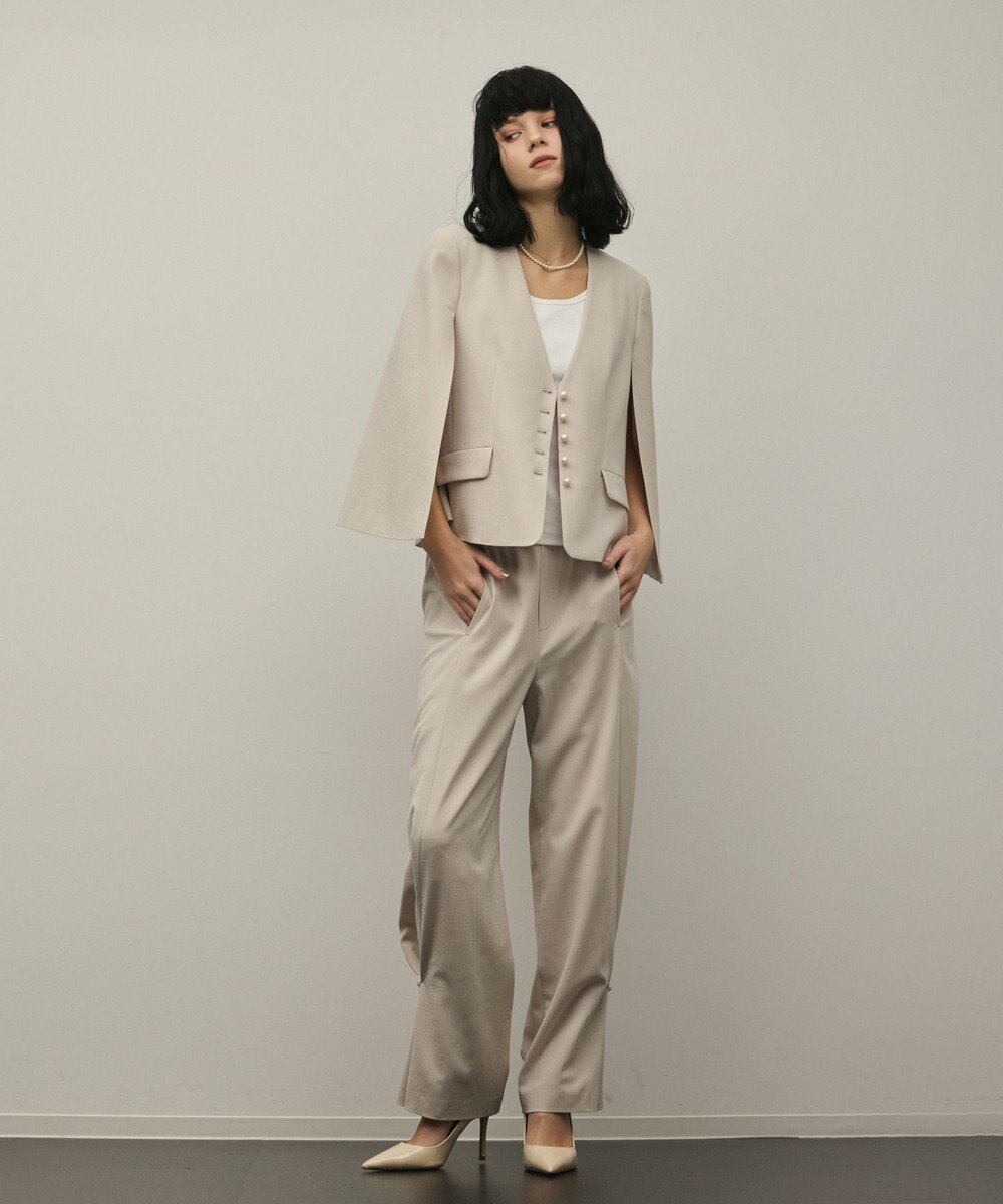 GRACE CONTINENTAL トリアセケープスリーブジャケット 